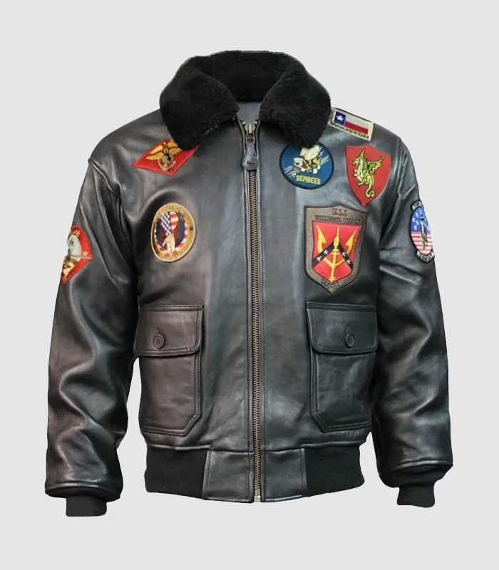 Top Gun Official Signature Series Black Leather Jacket