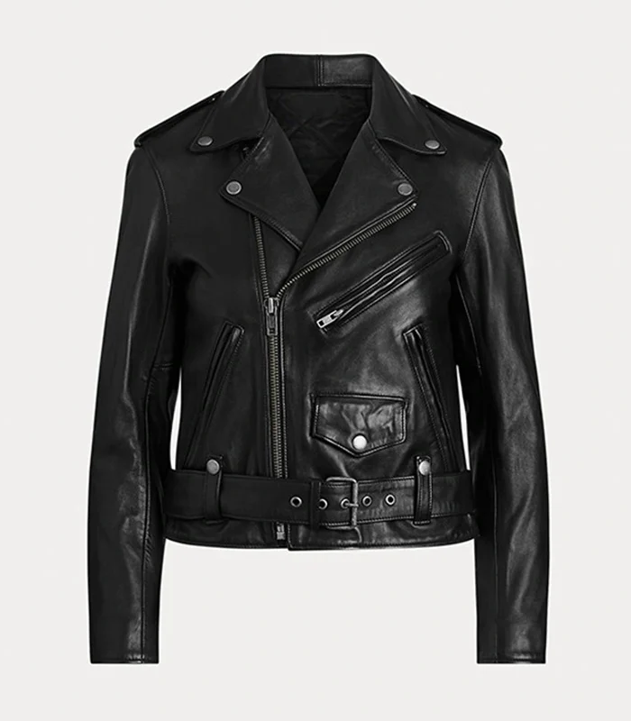 Women’s Biker Black Real Soft Leather Jacket