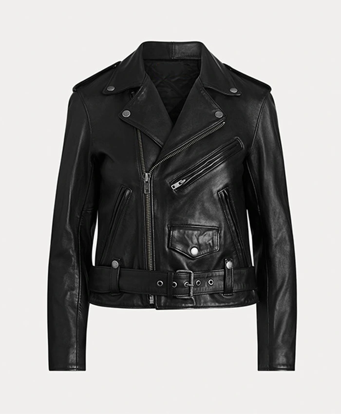 Women’s Biker Black Real Soft Leather Jacket