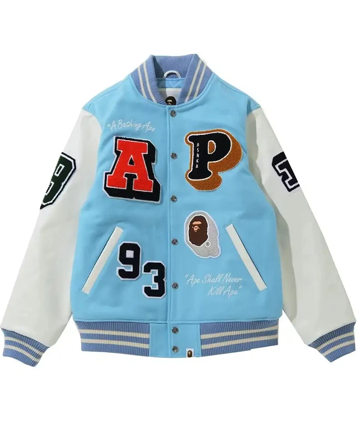 BAPE Crazy Patch Varsity Jacket