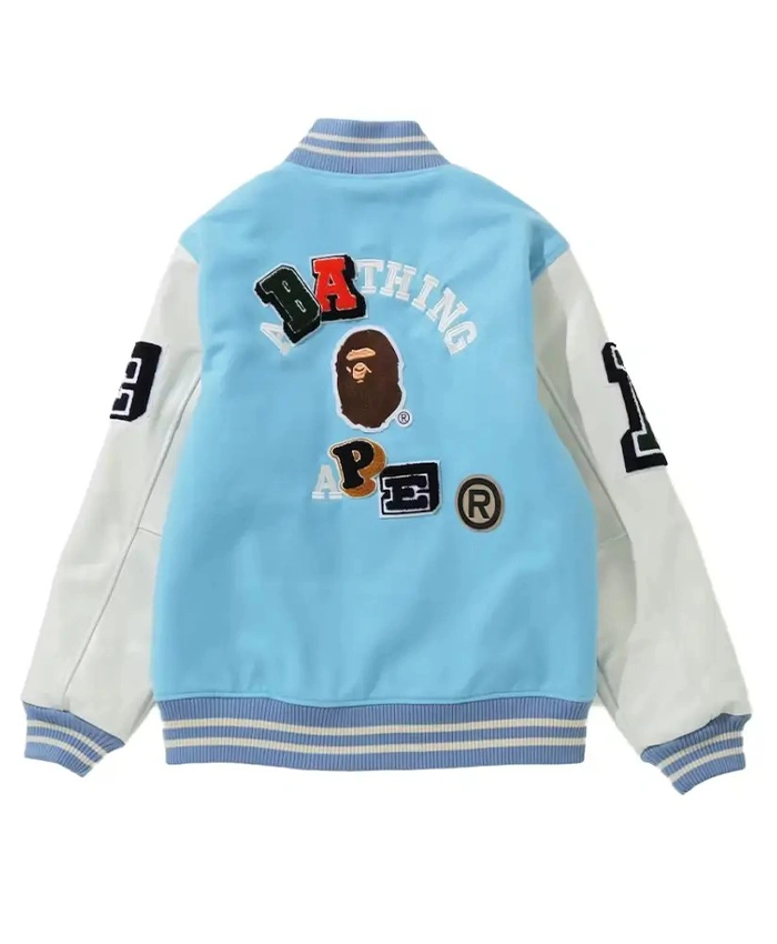 Buy BAPE Crazy Patch Varsity Jacket