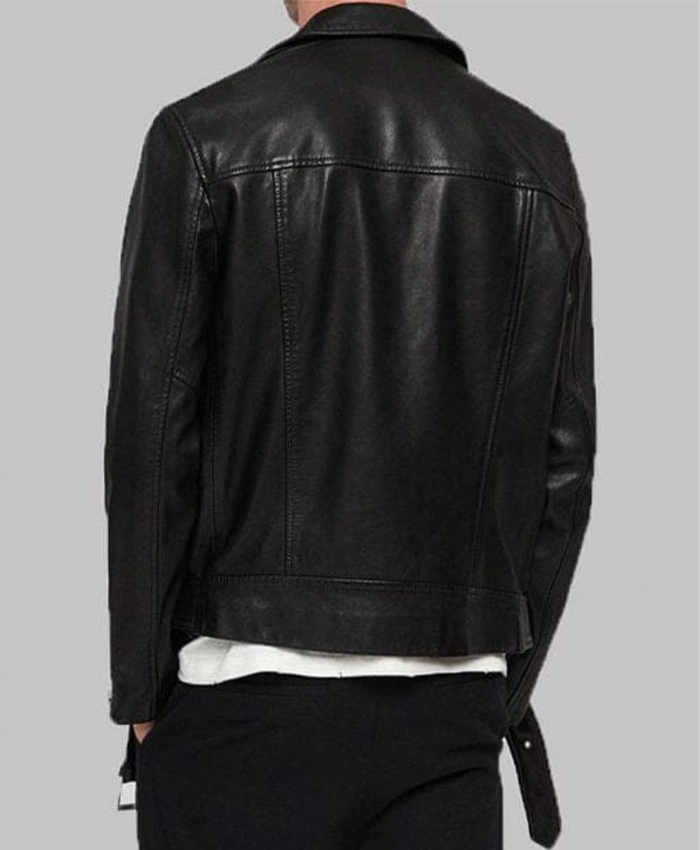 Buy Men's Arrow Black Biker Jacket