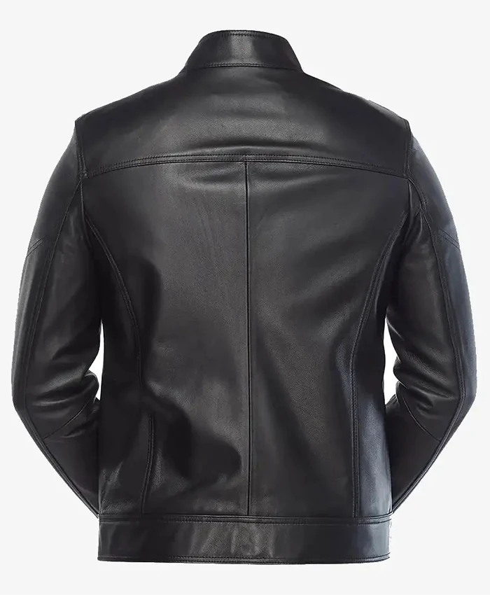 Buy Men's Black Classic Leather Biker Jacket