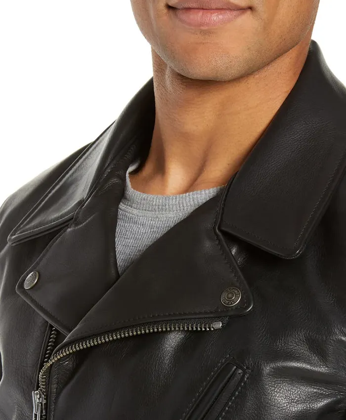 Buy Mens Cowhide Moto Leather Jacket