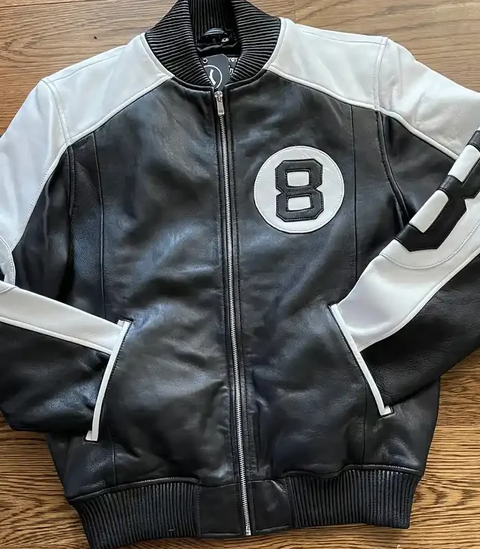 Order The 8 Ball Original Bomber Jacket Black & White