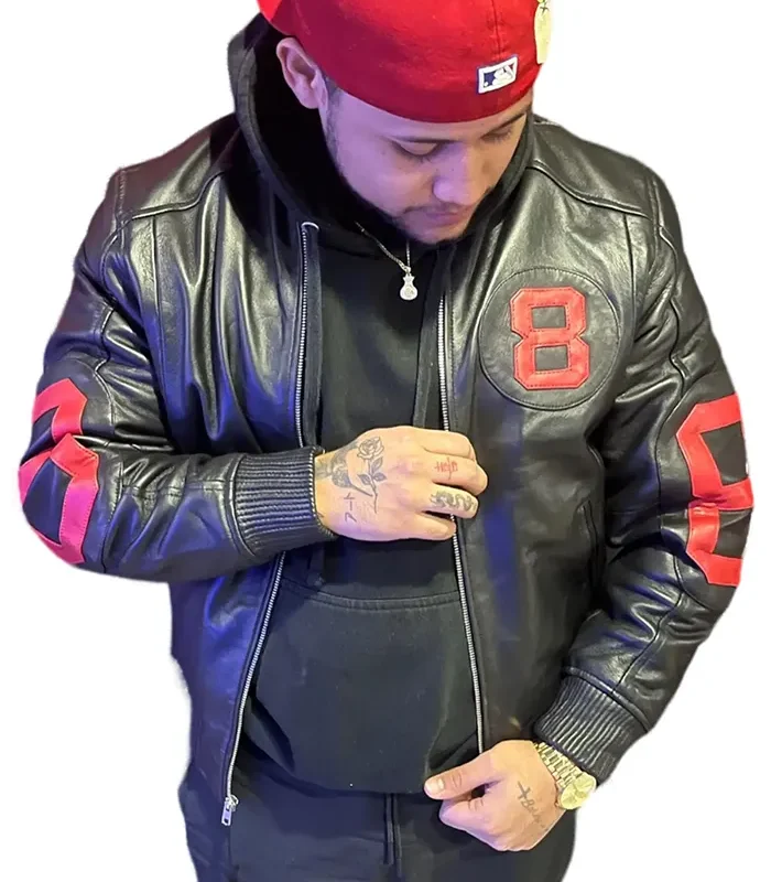 Purchase The 8 Ball Original Bomber Jacket Black & Red