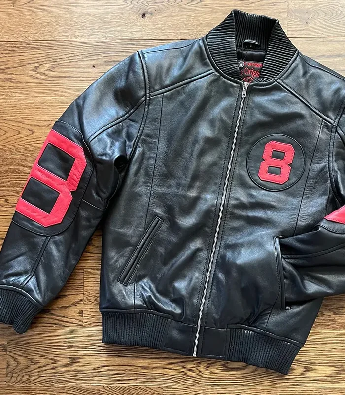 The 8 Ball Original Bomber Jacket Black & Red