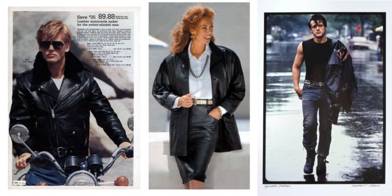 30 Classic 80s Fashion Outfits by Wearing Leather Jacket - Real Jacket Maker